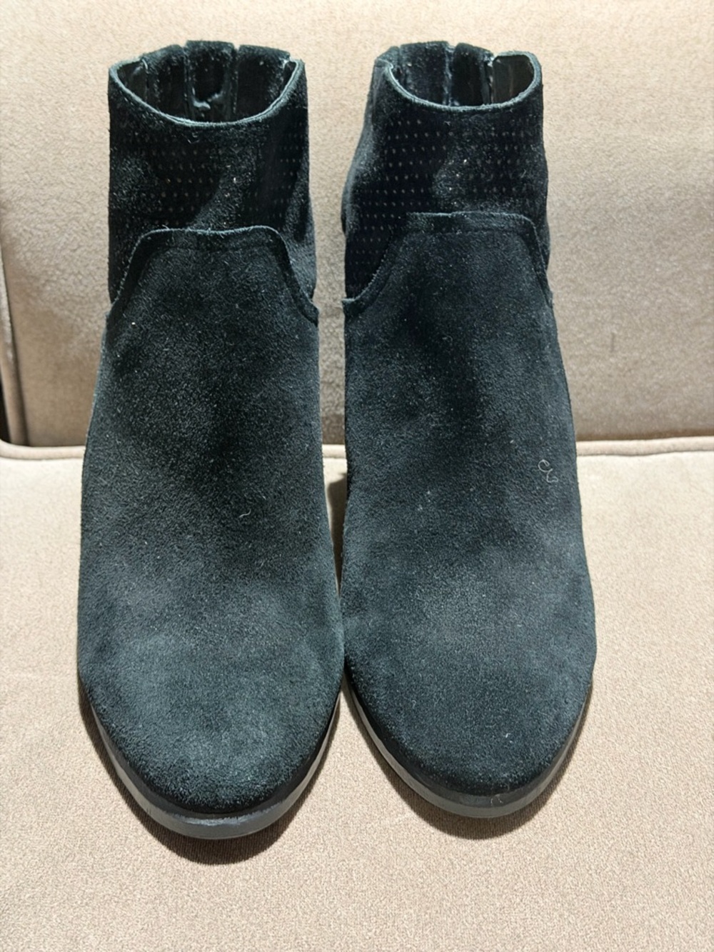 Black Suede Ankle Bootie Vince Camuto